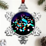 Dance Floor Metal Small Snowflake Ornament Front