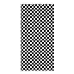 Black And White Checkerboard Background Board Checker Shower Curtain 36  X 72  (stall)  by Amaryn4rt