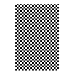 Black And White Checkerboard Background Board Checker Shower Curtain 48  X 72  (small)  by Amaryn4rt