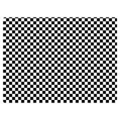 Black And White Checkerboard Background Board Checker Two Sides Premium Plush Fleece Blanket (extra Small) by Amaryn4rt