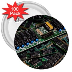 Computer Ram Tech - 3  Buttons (100 Pack)  by Amaryn4rt