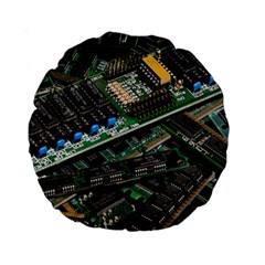 Computer Ram Tech - Standard 15  Premium Round Cushions by Amaryn4rt