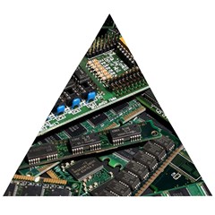 Computer Ram Tech - Wooden Puzzle Triangle by Amaryn4rt