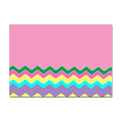 Easter Chevron Pattern Stripes Sticker A4 (100 Pack) by Amaryn4rt