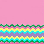 Easter Chevron Pattern Stripes Play Mat (Square) Front