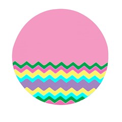 Easter Chevron Pattern Stripes Mini Round Pill Box (pack Of 3) by Amaryn4rt