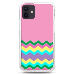 Easter Chevron Pattern Stripes Iphone 12 Mini Tpu Uv Print Case	 by Amaryn4rt