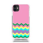 Easter Chevron Pattern Stripes iPhone 11 TPU UV Print Case Front