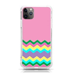 Easter Chevron Pattern Stripes Iphone 11 Pro Max 6 5 Inch Tpu Uv Print Case by Amaryn4rt