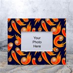 Space Patterns Pattern White Tabletop Photo Frame 4 x6  Front