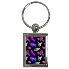 Space Pattern Key Chain (rectangle) by Amaryn4rt