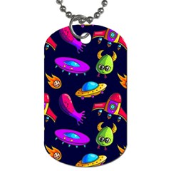 Space Pattern Dog Tag (one Side) by Amaryn4rt