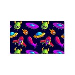 Space Pattern Sticker Rectangular (10 pack) Front