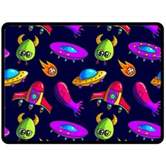 Space Pattern Two Sides Fleece Blanket (large) by Amaryn4rt