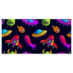 Space Pattern Banner And Sign 8  X 4  by Amaryn4rt