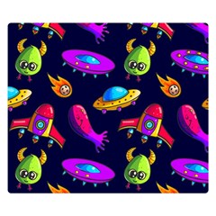 Space Pattern Premium Plush Fleece Blanket (small) by Amaryn4rt