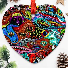 Vector Art Pattern - Heart Ornament (two Sides) by Amaryn4rt