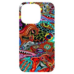 Vector Art Pattern - Iphone 14 Pro Black Uv Print Case by Amaryn4rt