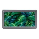 Tropical Green Leaves Background Memory Card Reader (Mini) Front