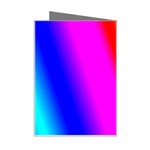 Multi color rainbow background Mini Greeting Card Right