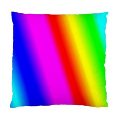 Multi Color Rainbow Background Standard Cushion Case (one Side) by Amaryn4rt