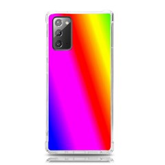 Multi Color Rainbow Background Samsung Galaxy Note 20 Tpu Uv Case by Amaryn4rt