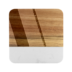 Multi Color Rainbow Background Marble Wood Coaster (square) by Amaryn4rt