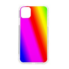 Multi Color Rainbow Background Iphone 11 Tpu Uv Print Case by Amaryn4rt