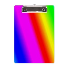 Multi Color Rainbow Background A5 Acrylic Clipboard by Amaryn4rt