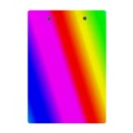 Multi color rainbow background A5 Acrylic Clipboard Back