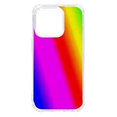 Multi Color Rainbow Background Iphone 14 Pro Tpu Uv Print Case by Amaryn4rt