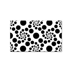 Dot Dots Round Black And White Sticker (rectangular) by Amaryn4rt