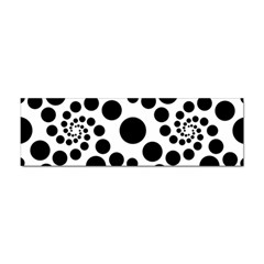 Dot Dots Round Black And White Sticker (bumper) by Amaryn4rt