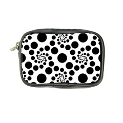 Dot Dots Round Black And White Coin Purse by Amaryn4rt