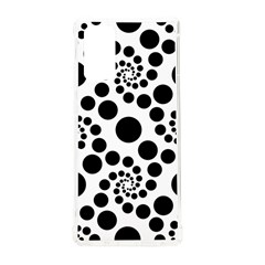 Dot Dots Round Black And White Samsung Galaxy Note 20 Tpu Uv Case by Amaryn4rt