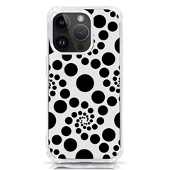 Dot Dots Round Black And White Iphone 14 Pro Tpu Uv Print Case by Amaryn4rt