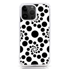 Dot Dots Round Black And White Iphone 14 Pro Max Tpu Uv Print Case by Amaryn4rt