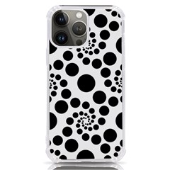 Dot Dots Round Black And White Iphone 13 Pro Max Tpu Uv Print Case by Amaryn4rt