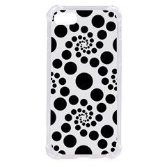 Dot Dots Round Black And White Iphone Se by Amaryn4rt