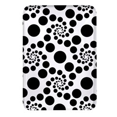 Dot Dots Round Black And White Rectangular Glass Fridge Magnet (4 Pack) by Amaryn4rt