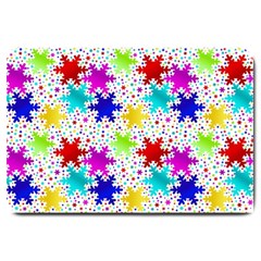 Snowflake Pattern Repeated Large Doormat by Amaryn4rt