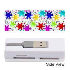 Snowflake Pattern Repeated Memory Card Reader (stick) by Amaryn4rt