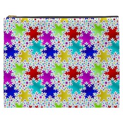 Snowflake Pattern Repeated Cosmetic Bag (xxxl) by Amaryn4rt