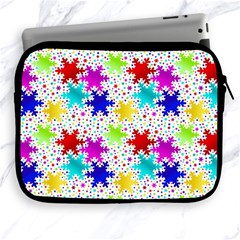 Snowflake Pattern Repeated Apple Ipad 2/3/4 Zipper Cases by Amaryn4rt