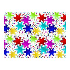 Snowflake Pattern Repeated Two Sides Premium Plush Fleece Blanket (mini) by Amaryn4rt