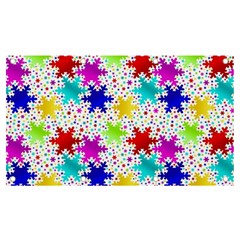 Snowflake Pattern Repeated Banner And Sign 7  X 4  by Amaryn4rt