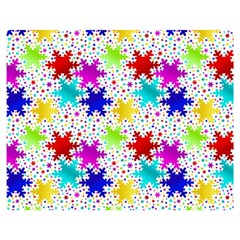 Snowflake Pattern Repeated Premium Plush Fleece Blanket (medium) by Amaryn4rt