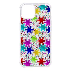 Snowflake Pattern Repeated Iphone 14 Tpu Uv Print Case by Amaryn4rt