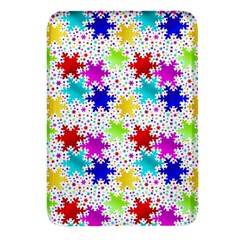 Snowflake Pattern Repeated Rectangular Glass Fridge Magnet (4 Pack) by Amaryn4rt