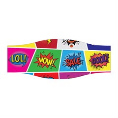 Pop Art Comic Vector Speech Cartoon Bubbles Popart Style With Humor Text Boom Bang Bubbling Expressi Stretchable Headband by Amaryn4rt